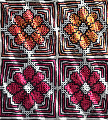 Spring Blossom Blanket Crochet Pattern