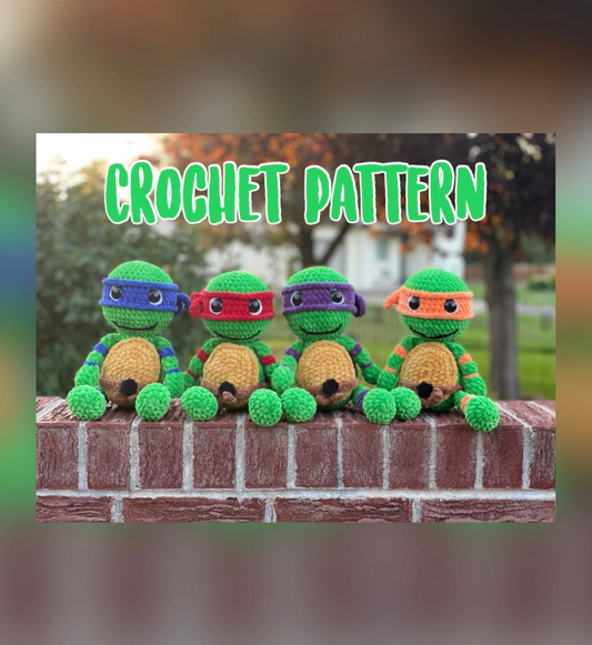 Retro Turtle Crochet Pattern