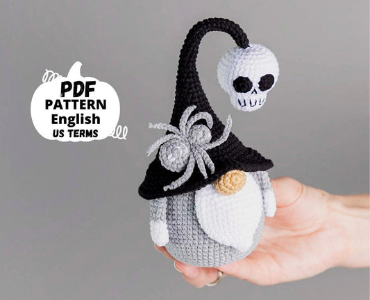 Halloween Gnome and skull Crochet Patterns