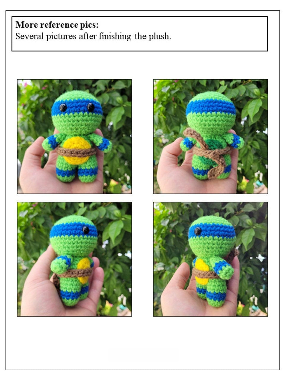 Ninja Turtles Crochet Pattern