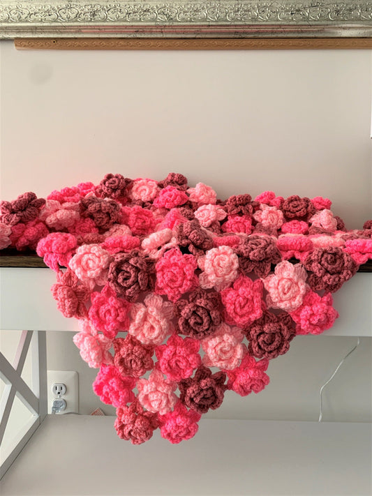 Blooming Rosebud Baby Blanket Crochet Pattern