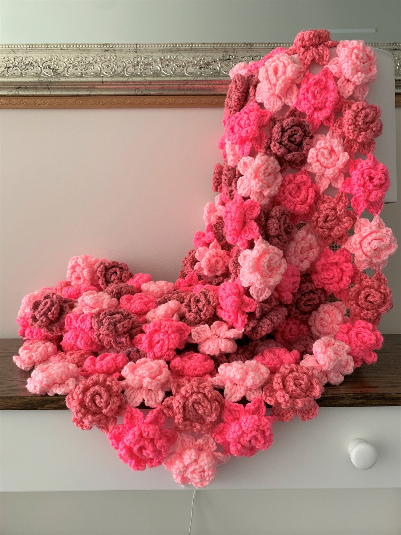 Blooming Rosebud Baby Blanket Crochet Pattern