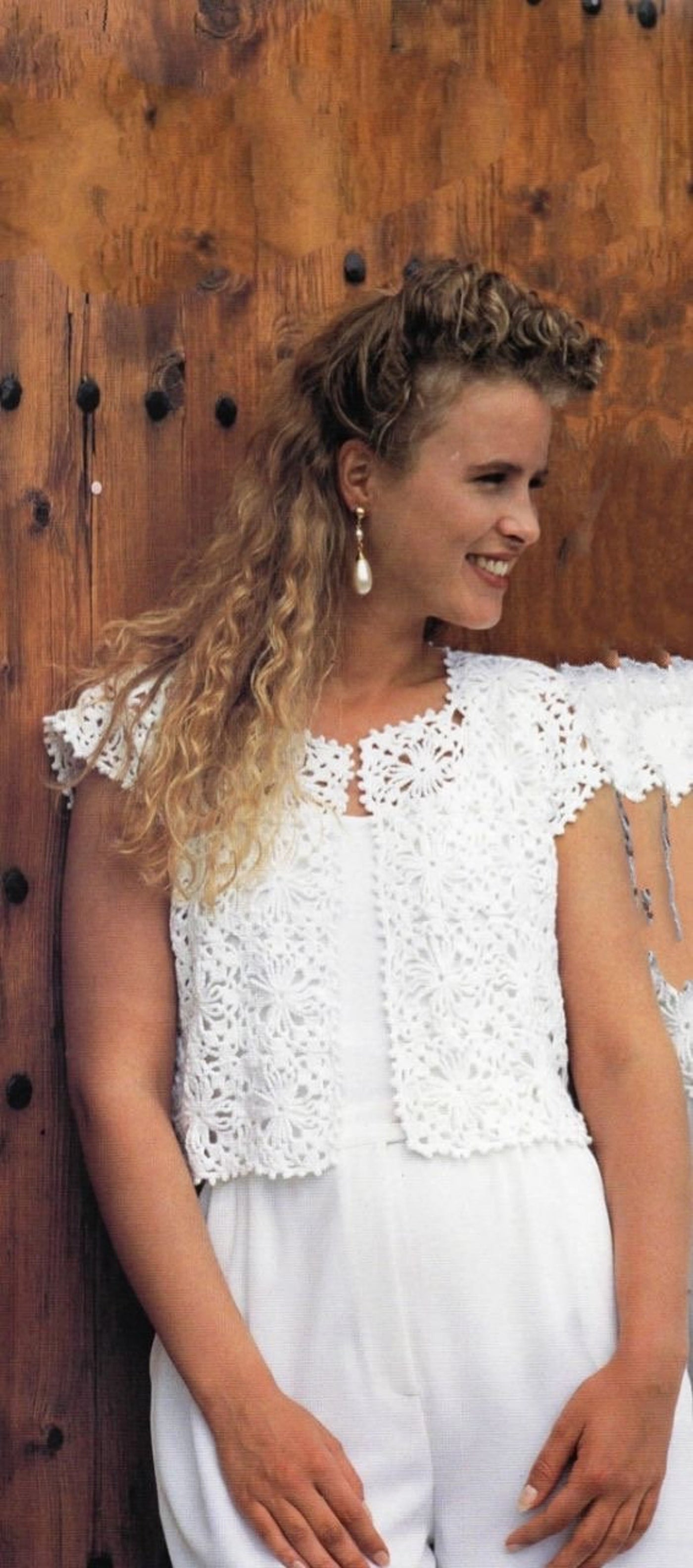 Classic Floral Type Cardigan Crochet Pattern