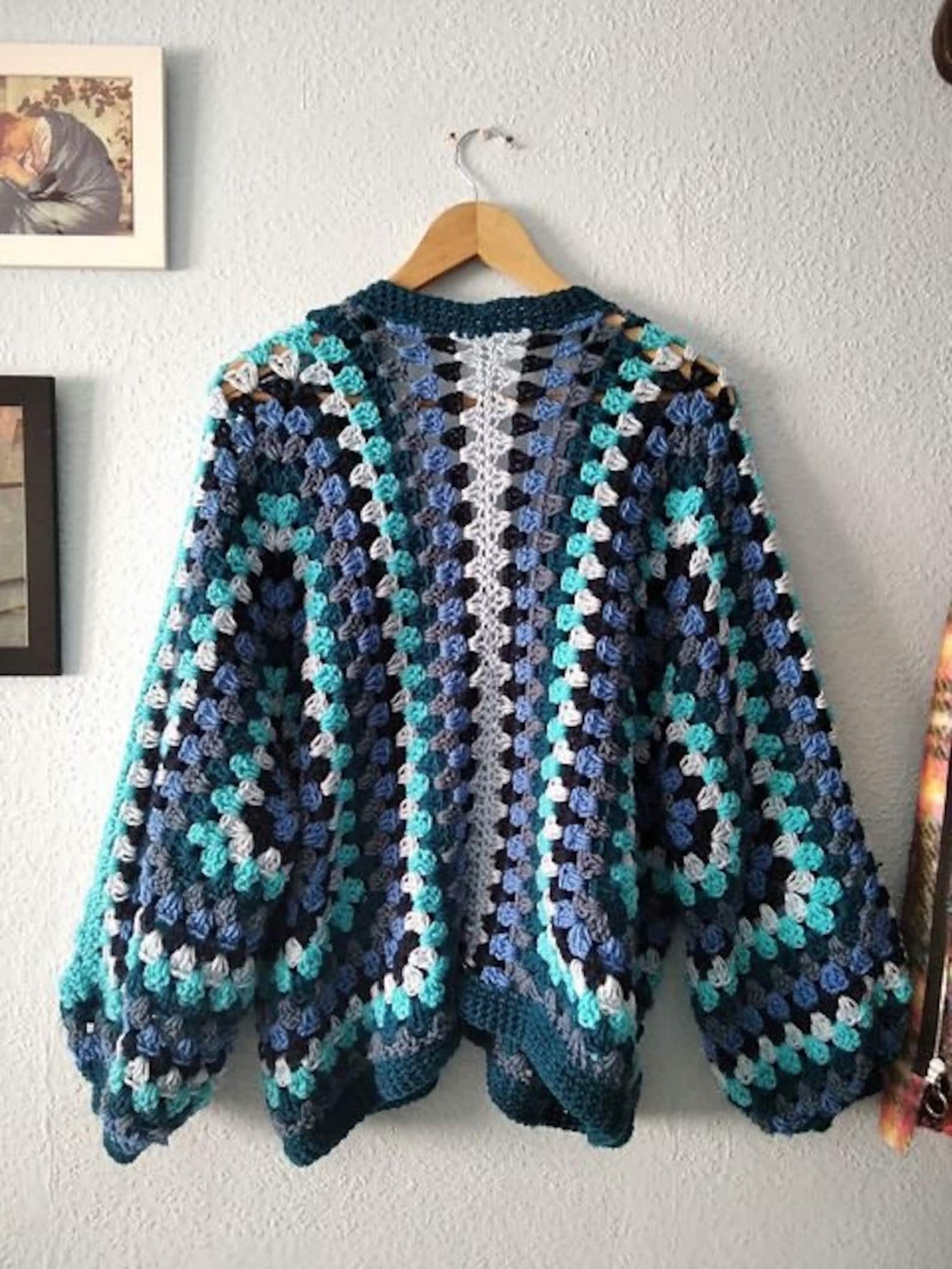 HexaHip Style Chunky Cardigan Crochet Pattern