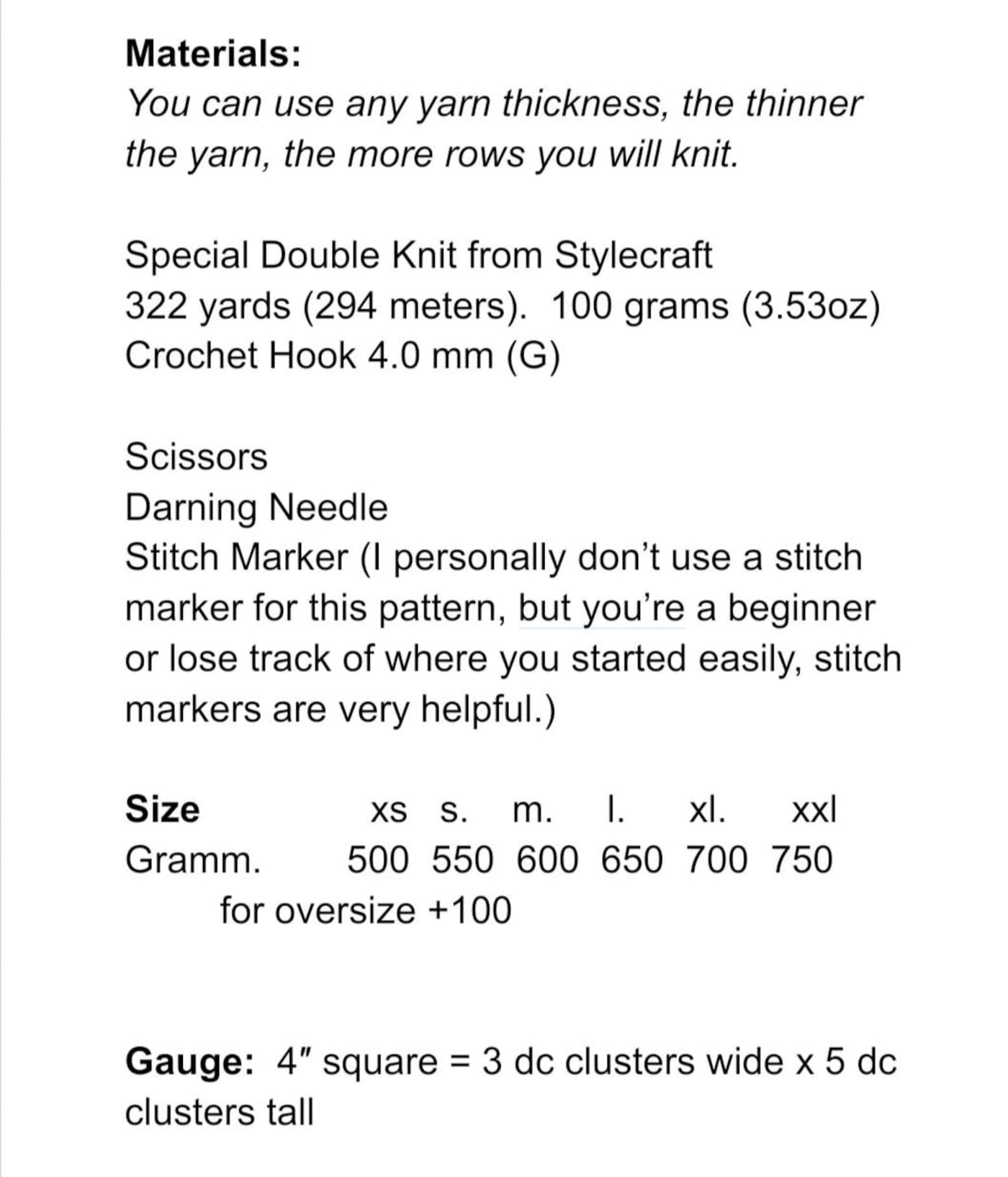 HexaHip Style Chunky Cardigan Crochet Pattern