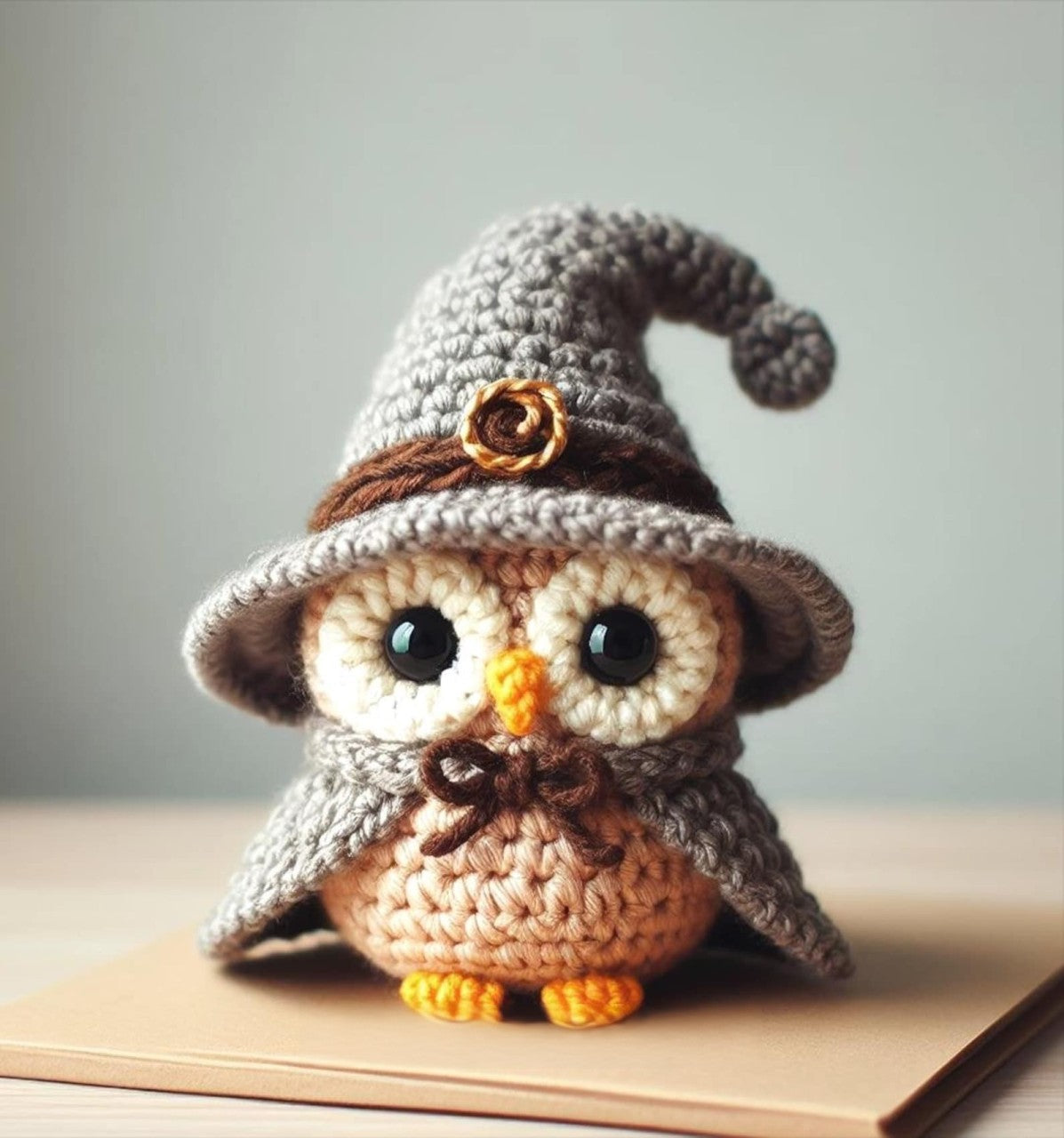 Cute Owl in a Wizard Costume Crochet Pattern