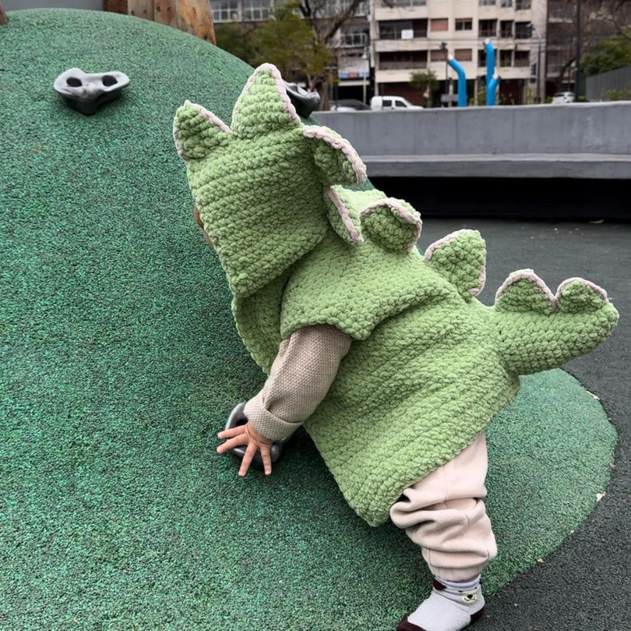 Baby Dino Vest Crochet Pattern