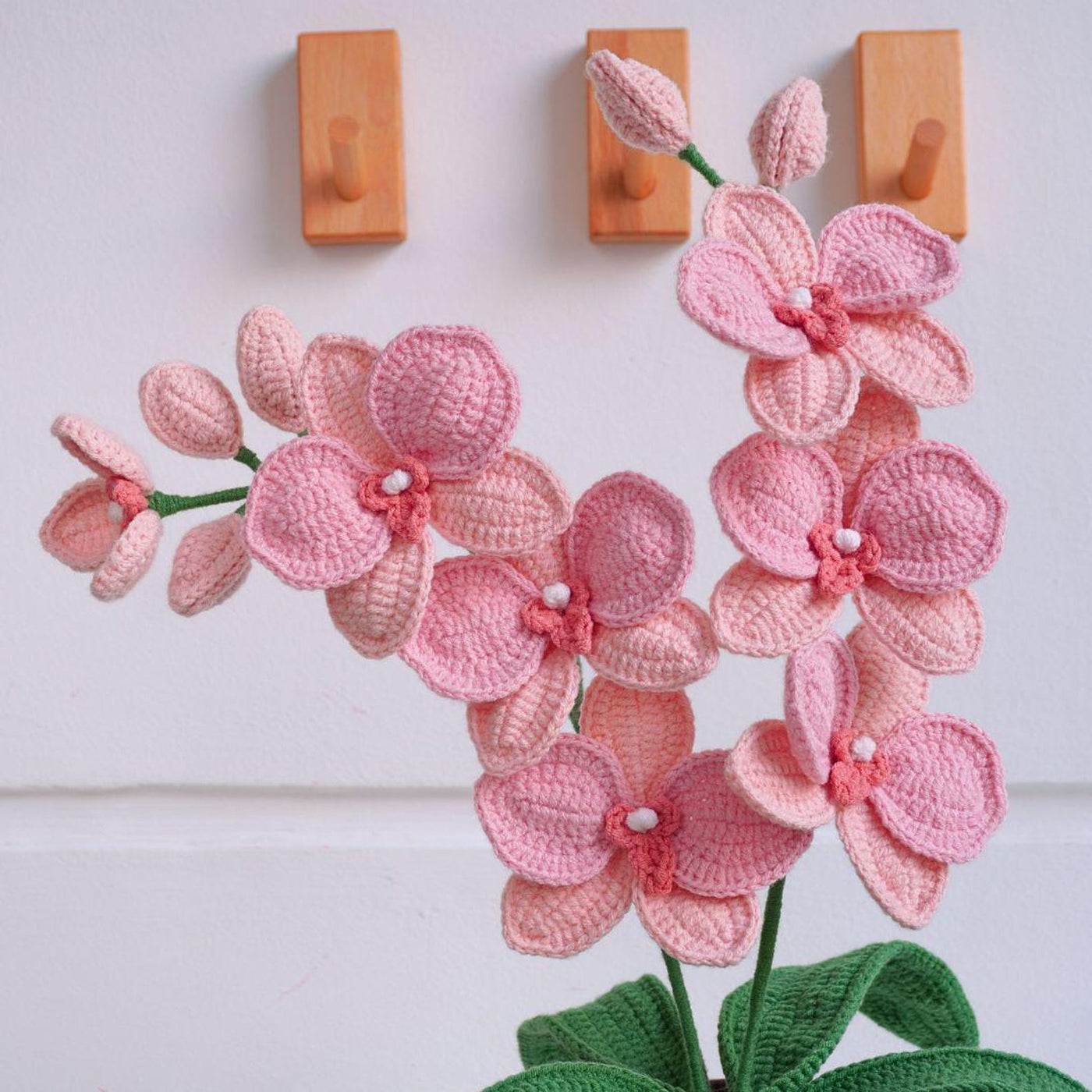 Decor Orchid Flowers Crochet Pattern