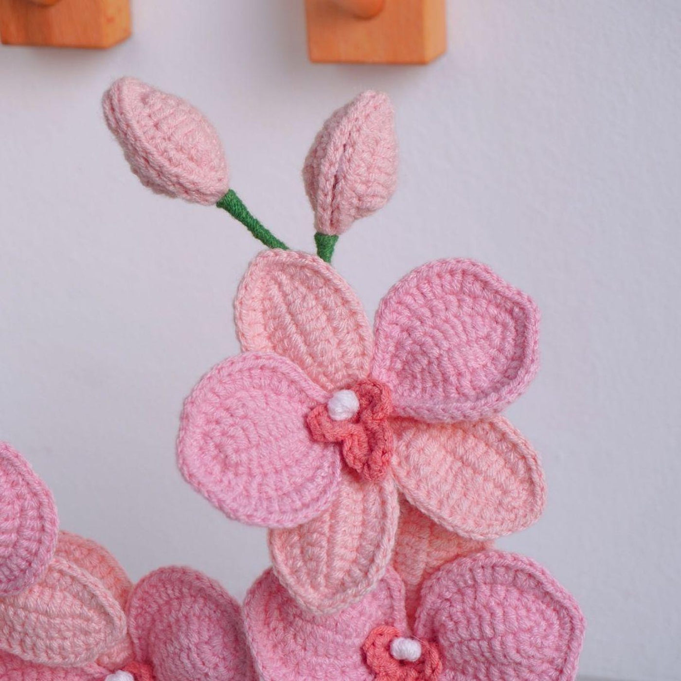Decor Orchid Flowers Crochet Pattern