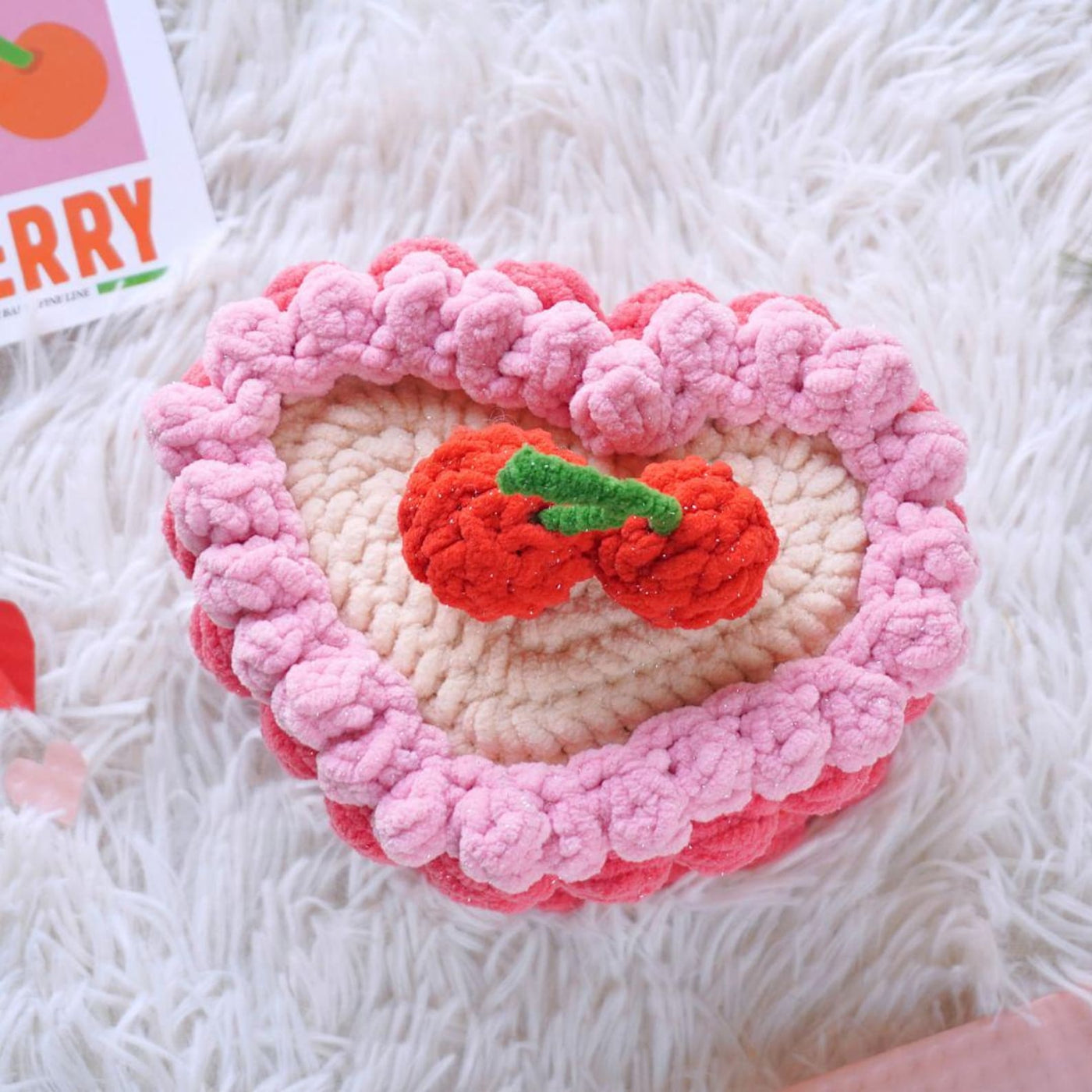 Cherry Shortcake Crochet Pattern