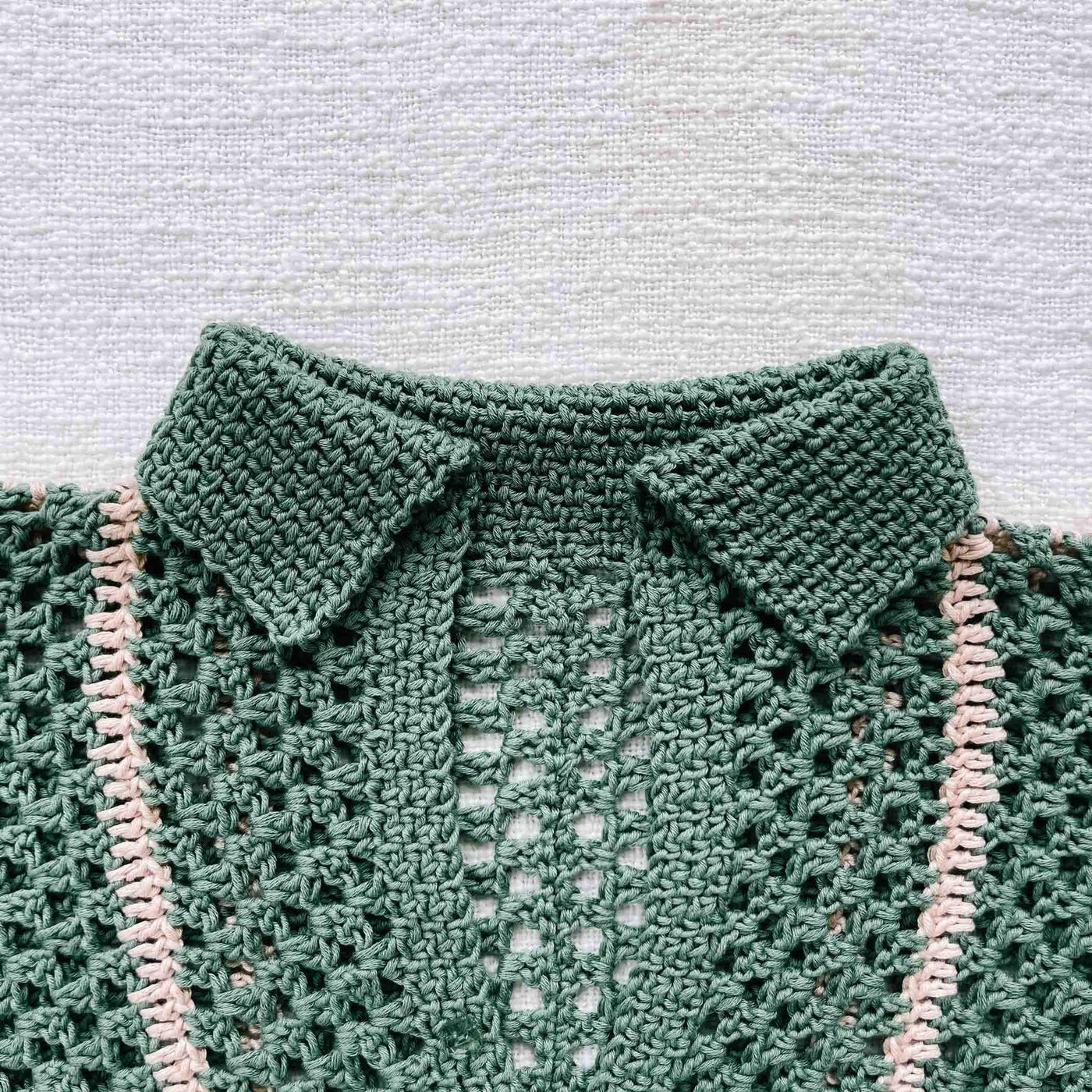Lightweight Buttoned Summer Top Crochet Pattern