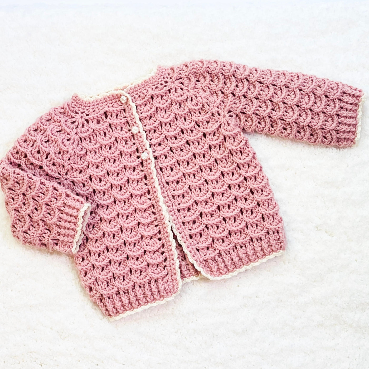 Cute Girl Cardigan Sweater Crochet Pattern