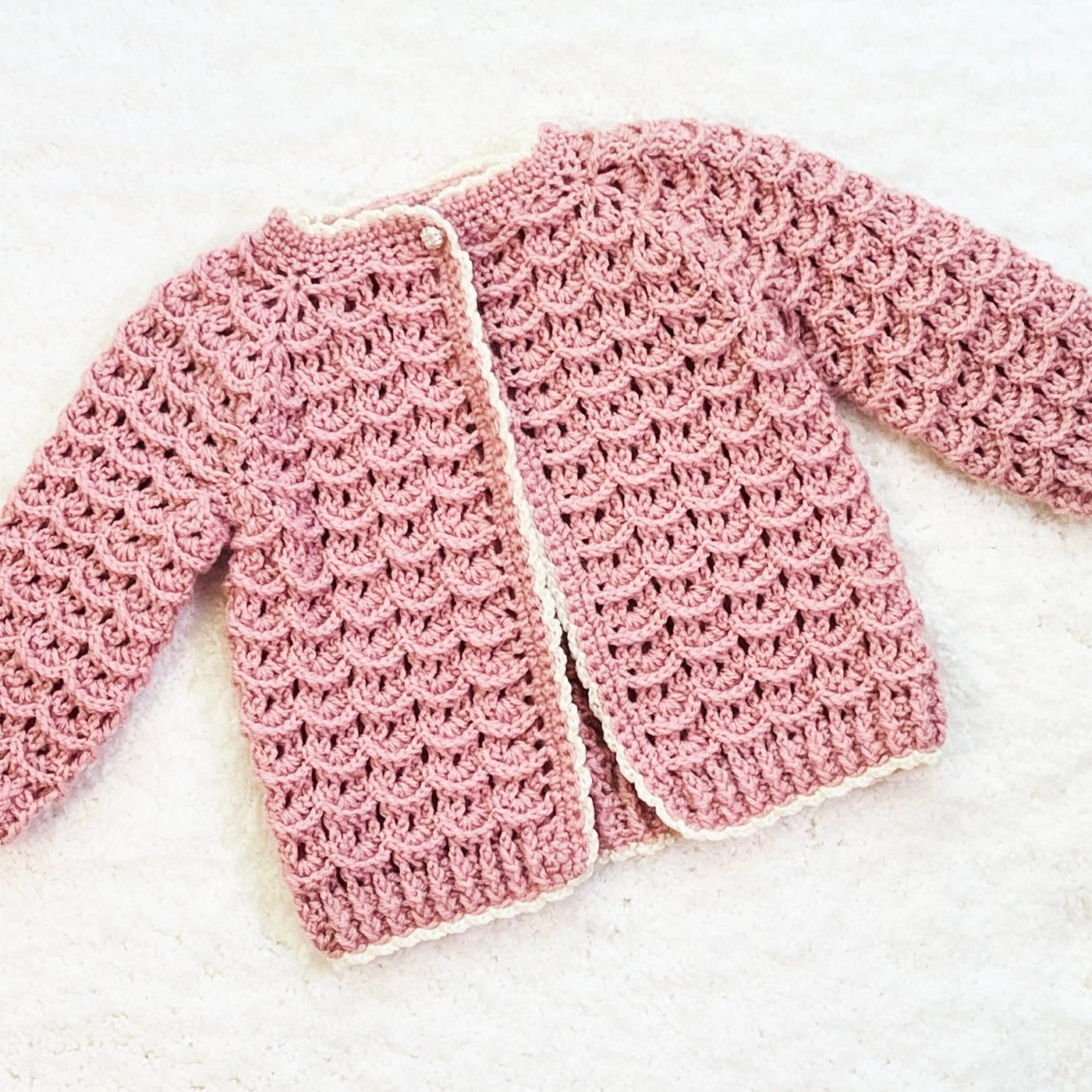 Cute Girl Cardigan Sweater Crochet Pattern