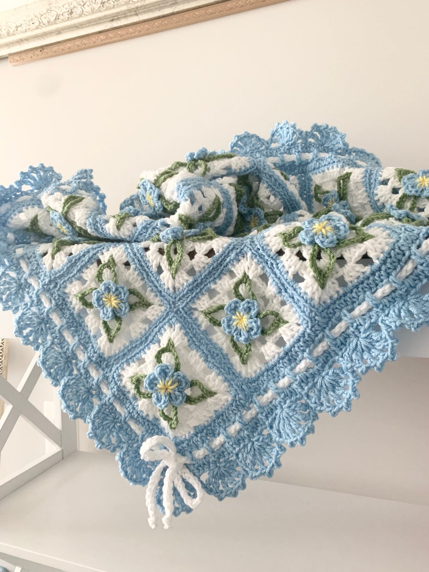 Bluebell Baby Blanket Crochet Pattern