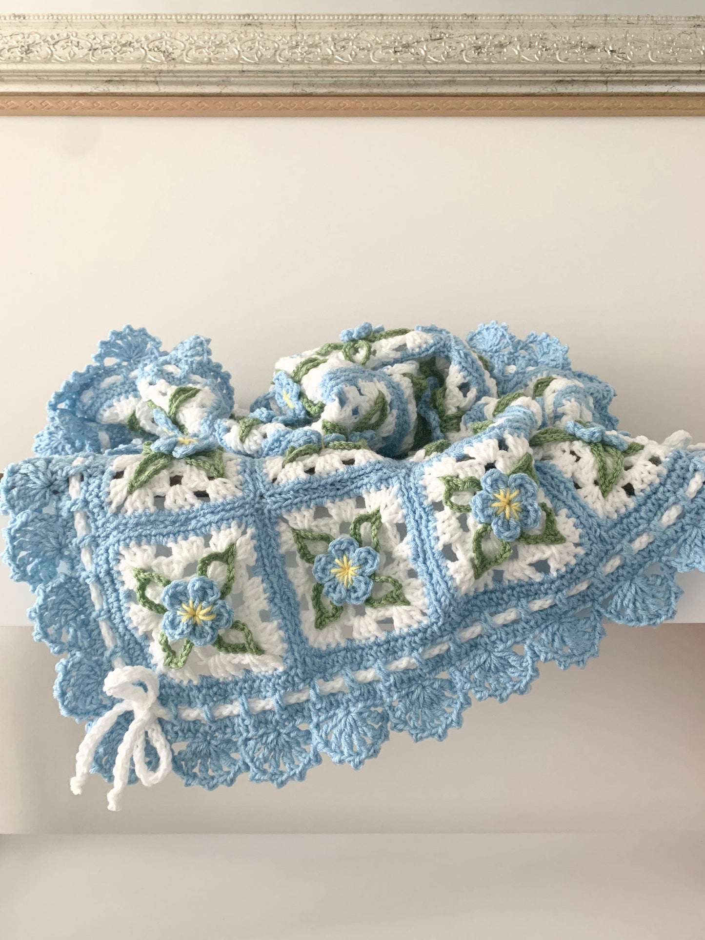 Bluebell Baby Blanket Crochet Pattern