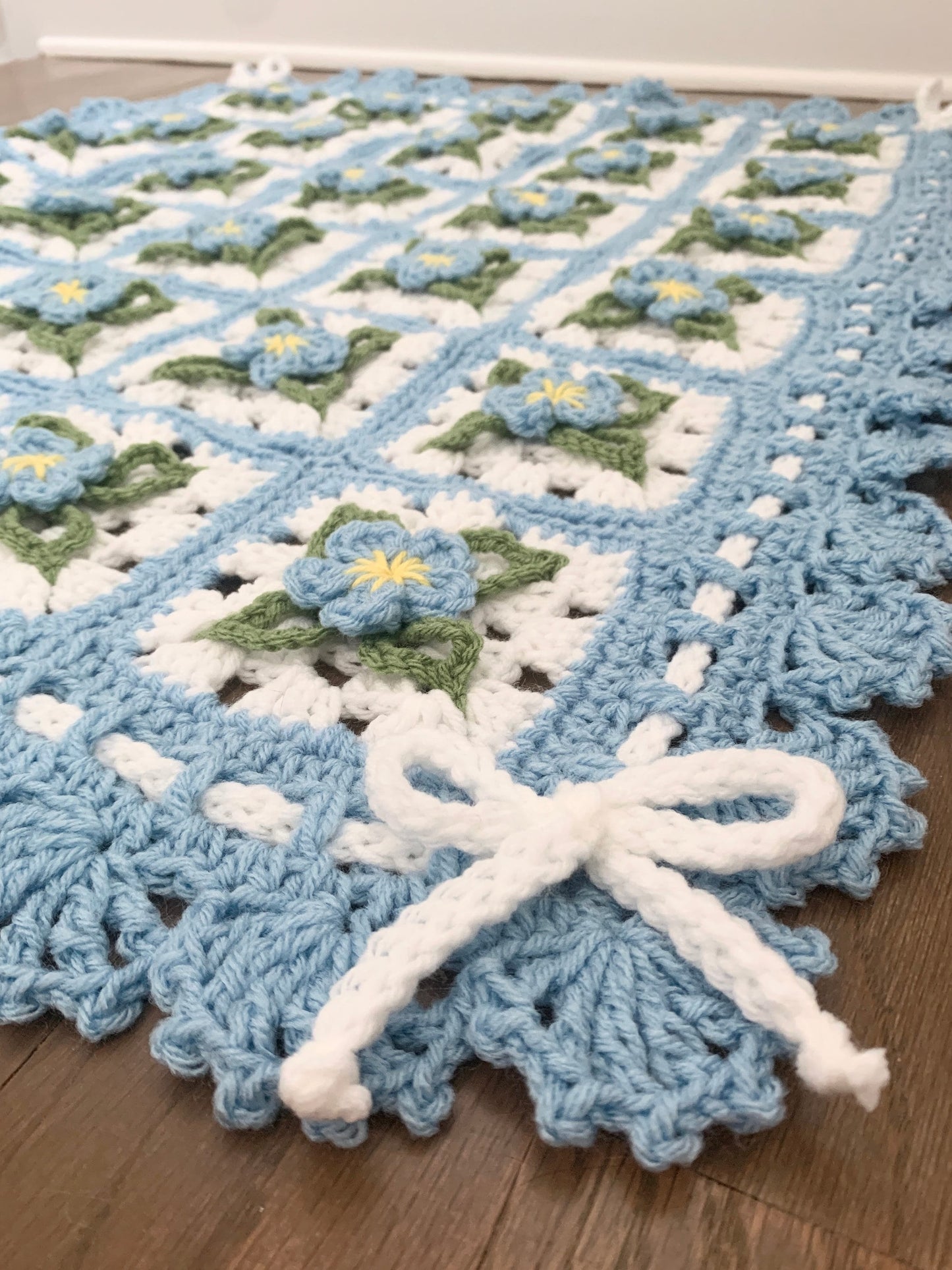 Bluebell Baby Blanket Crochet Pattern