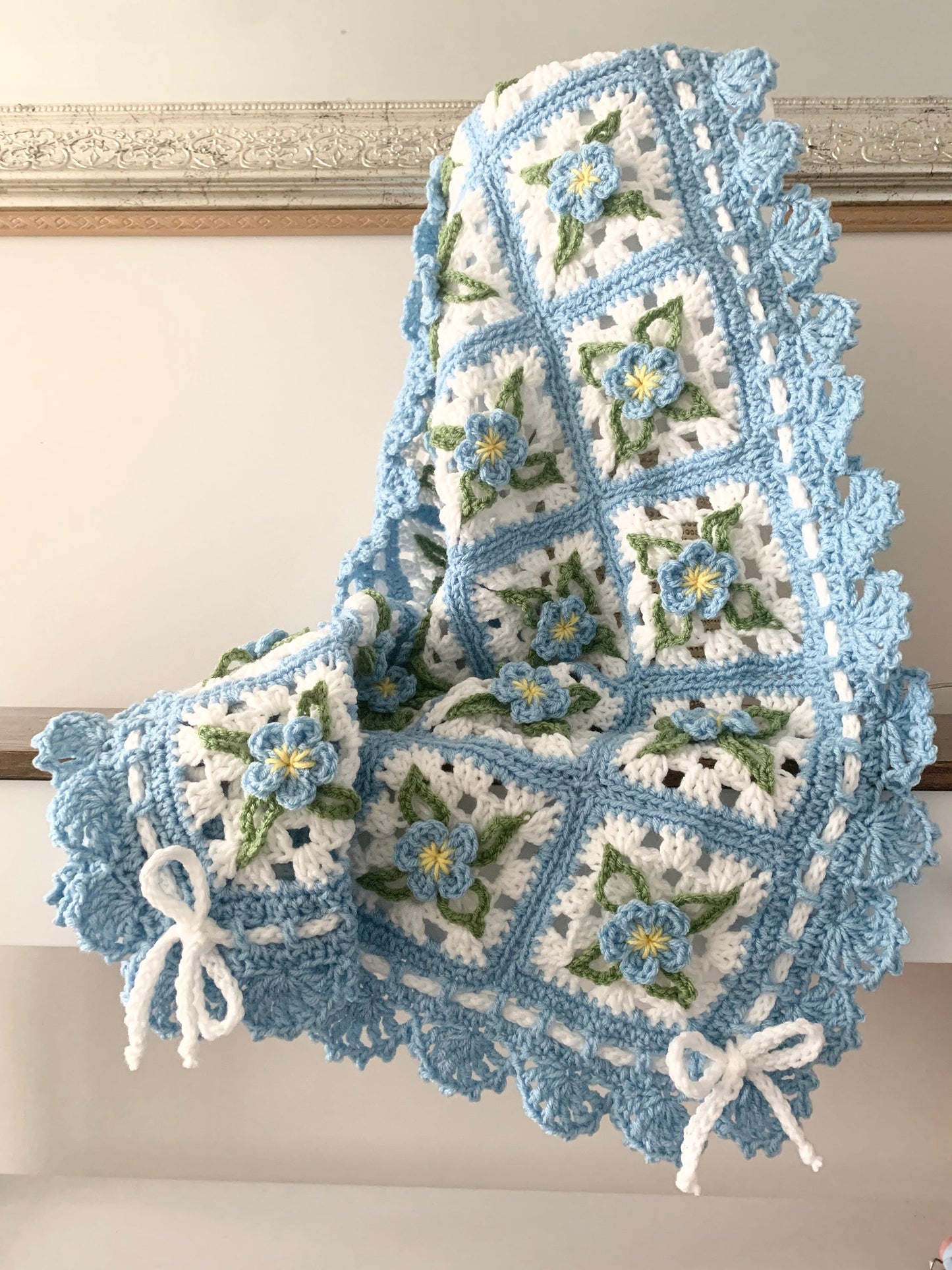 Bluebell Baby Blanket Crochet Pattern