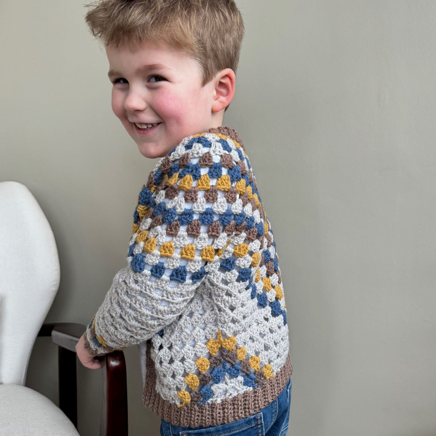 Kids Classic Cardigan Crochet Pattern