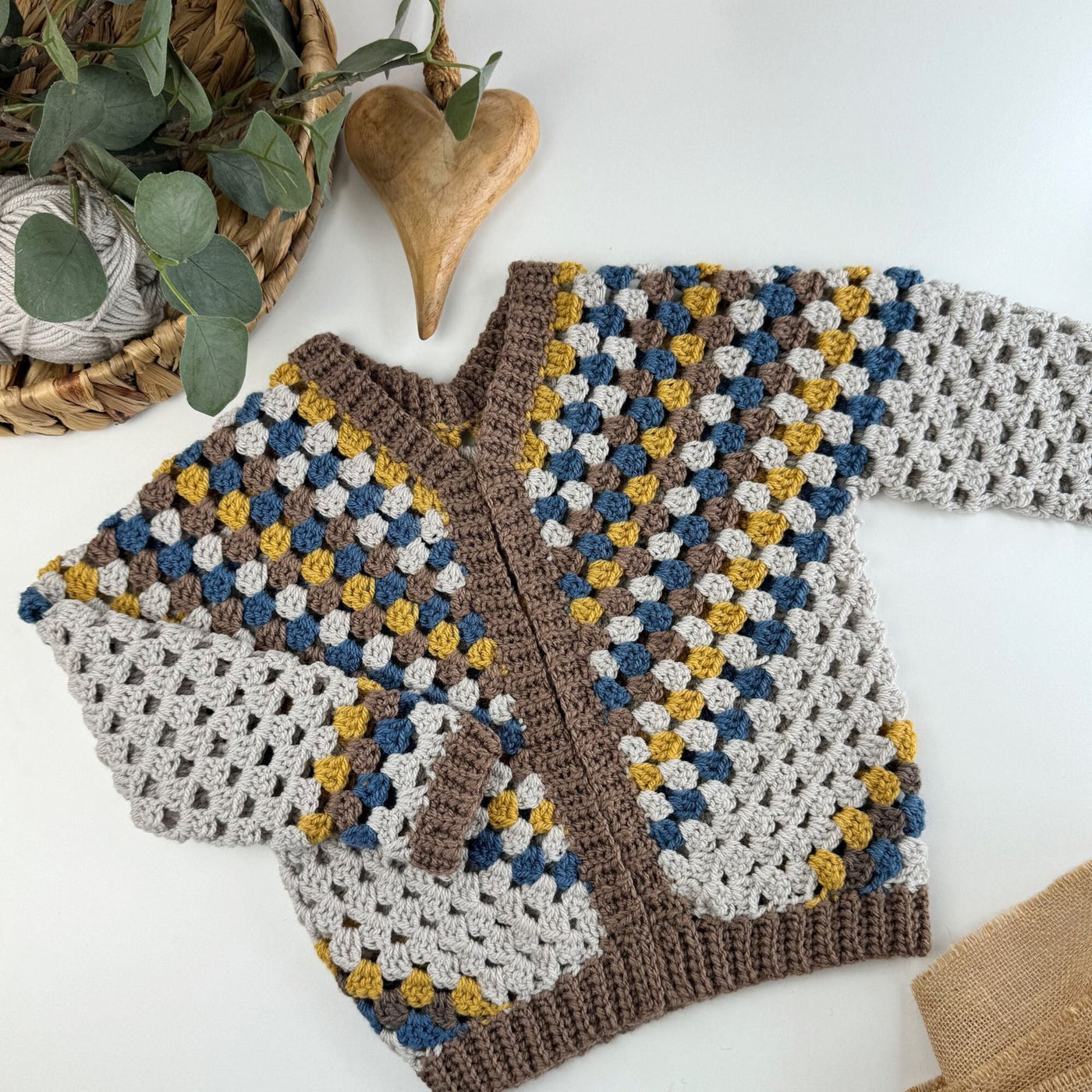 Kids Classic Cardigan Crochet Pattern