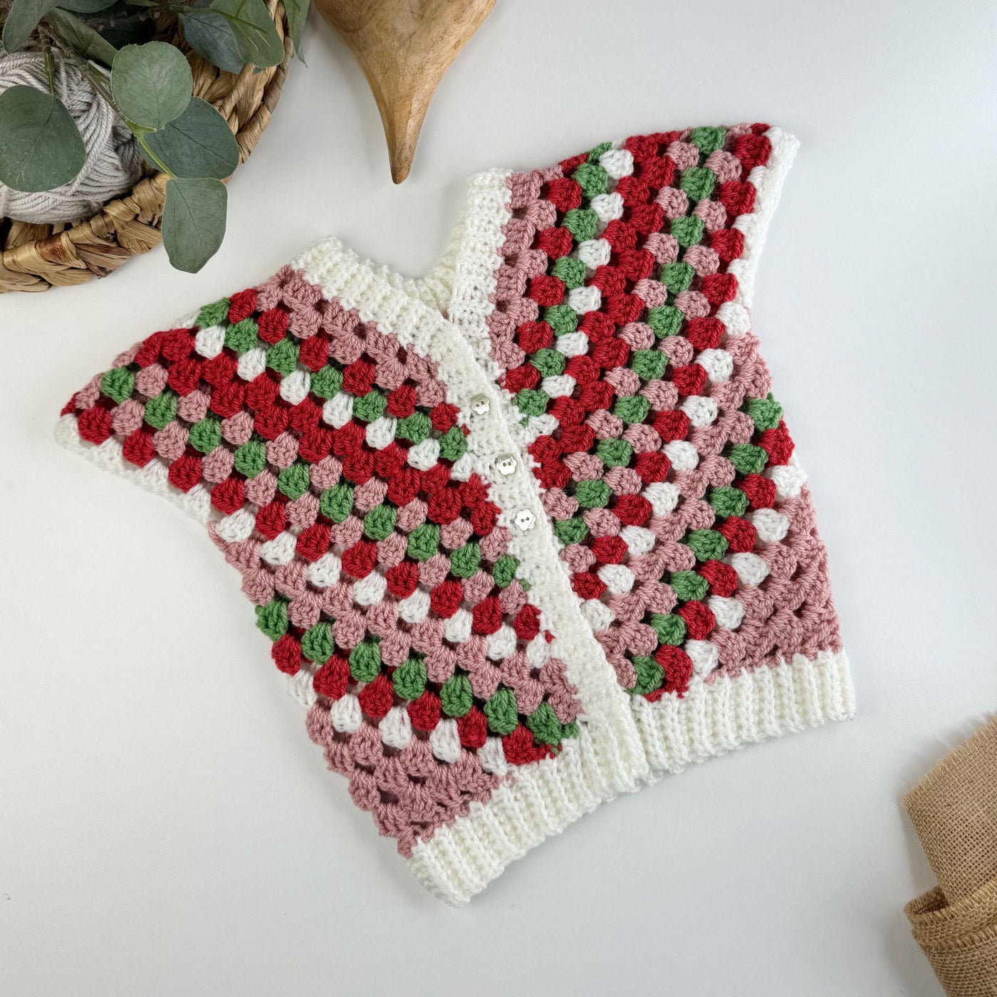 Kids Classic Cardigan Crochet Pattern