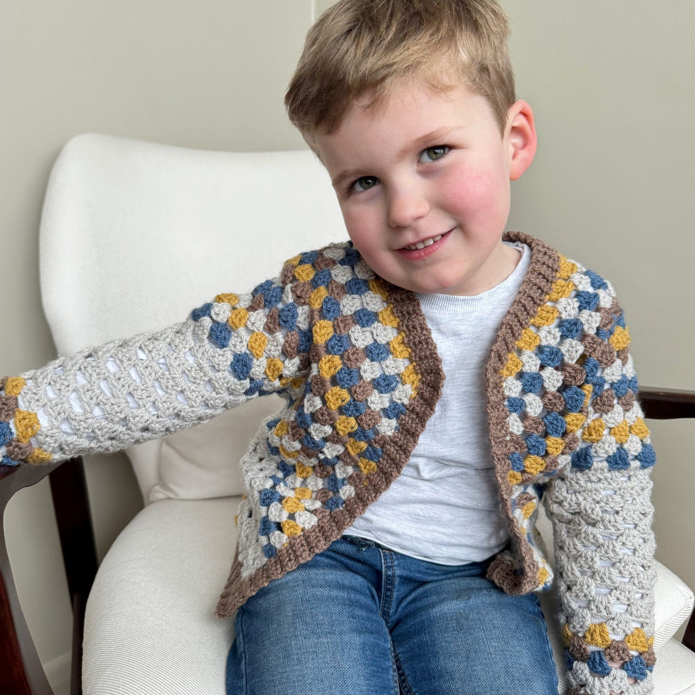 Kids Classic Cardigan Crochet Pattern