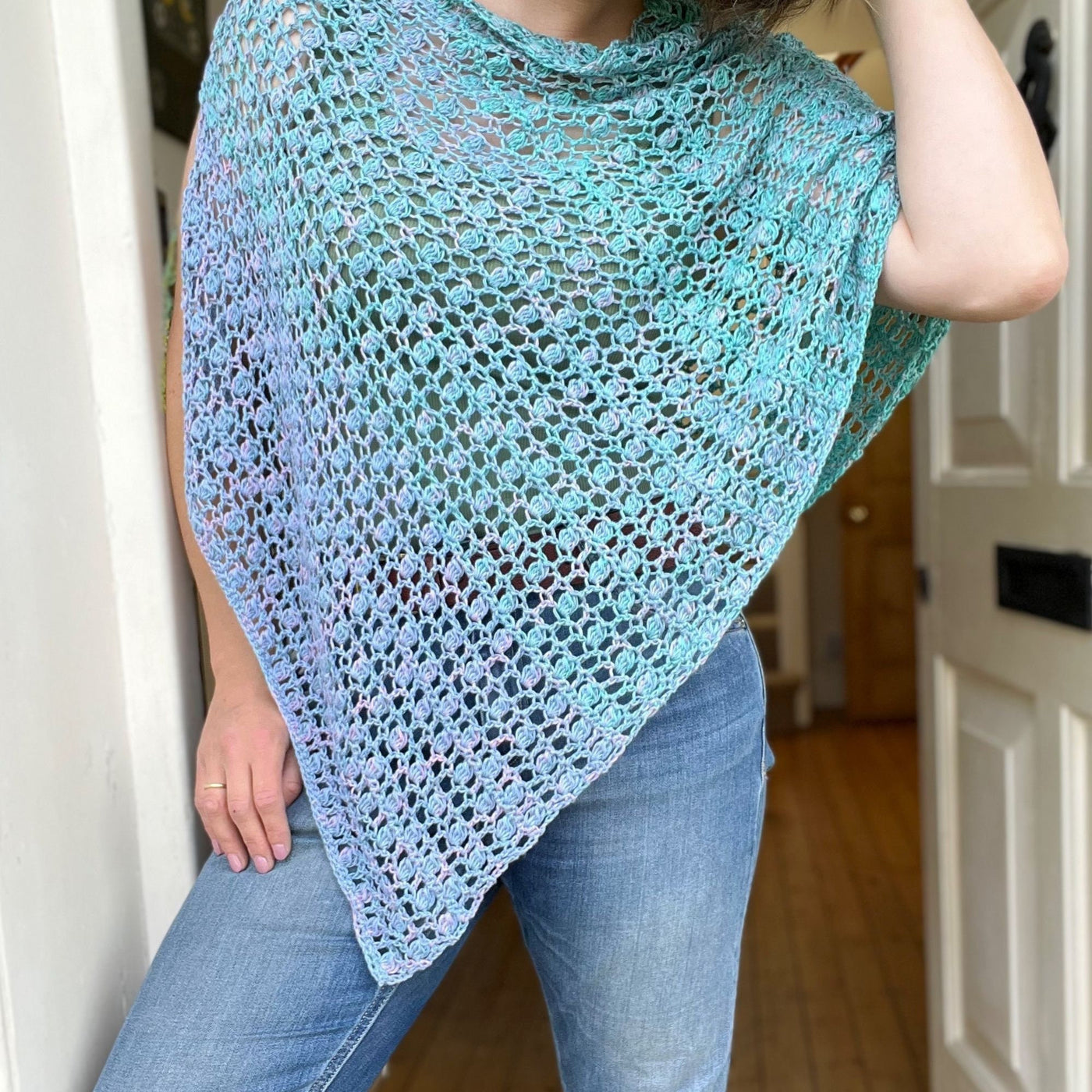 Lacey Coverup Shawl Crochet Pattern