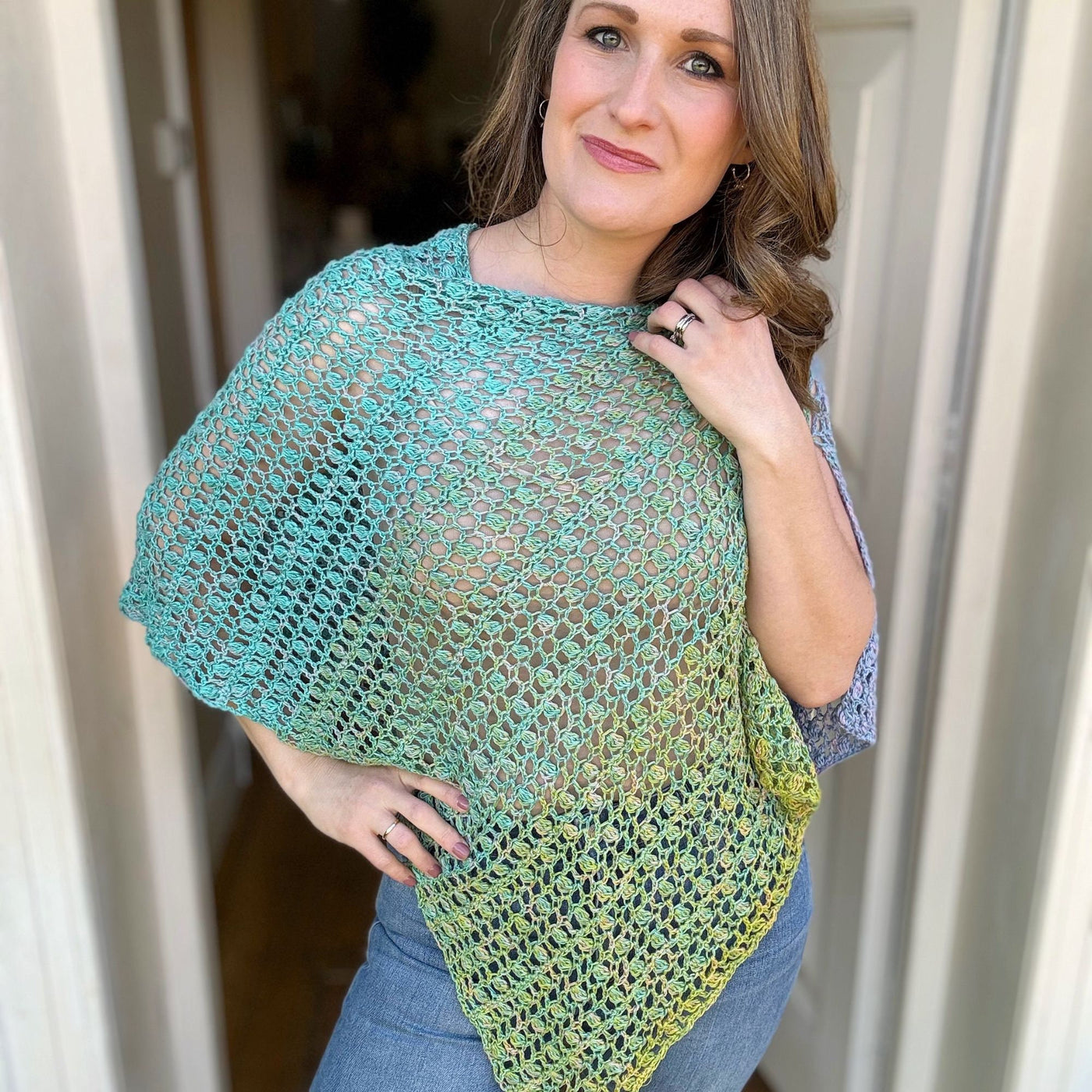 Lacey Coverup Shawl Crochet Pattern