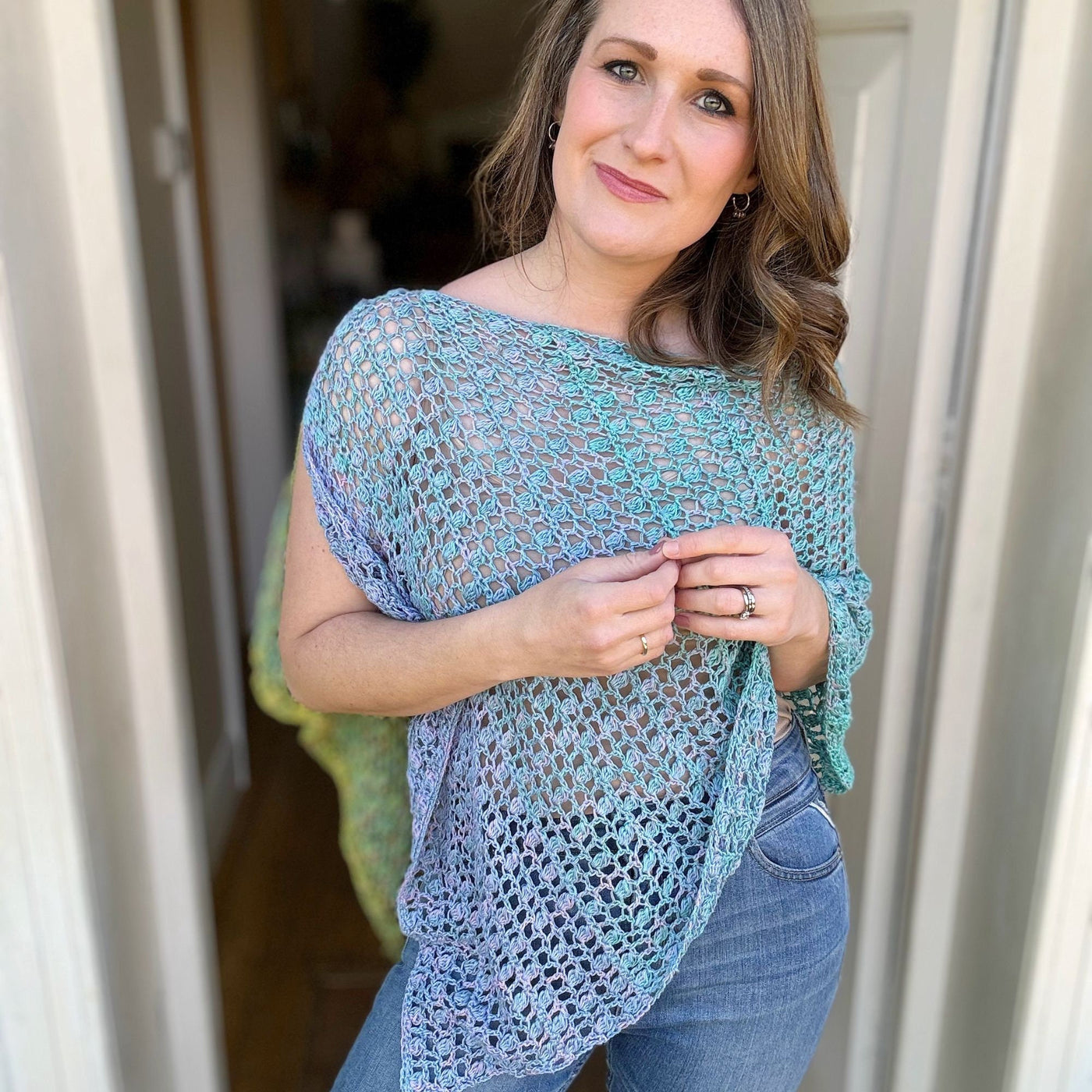 Lacey Coverup Shawl Crochet Pattern