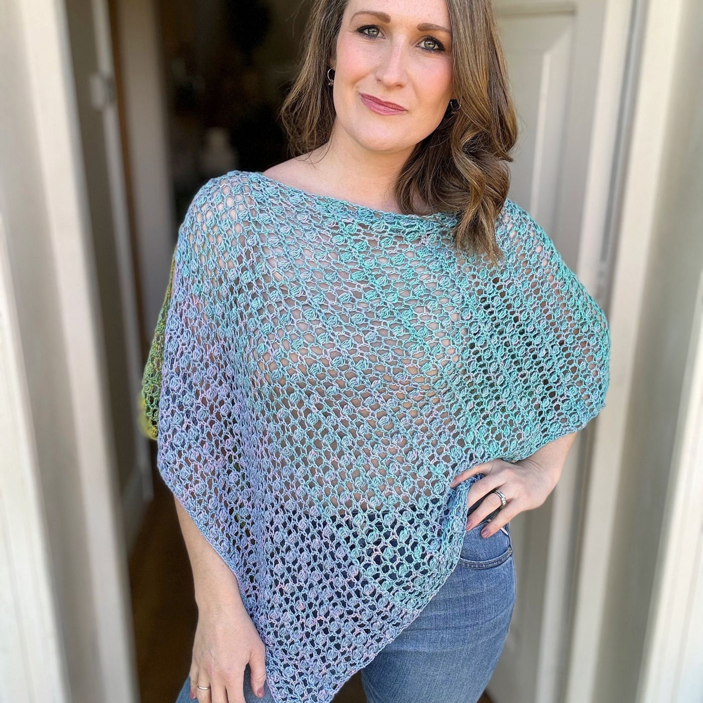 Lacey Coverup Shawl Crochet Pattern