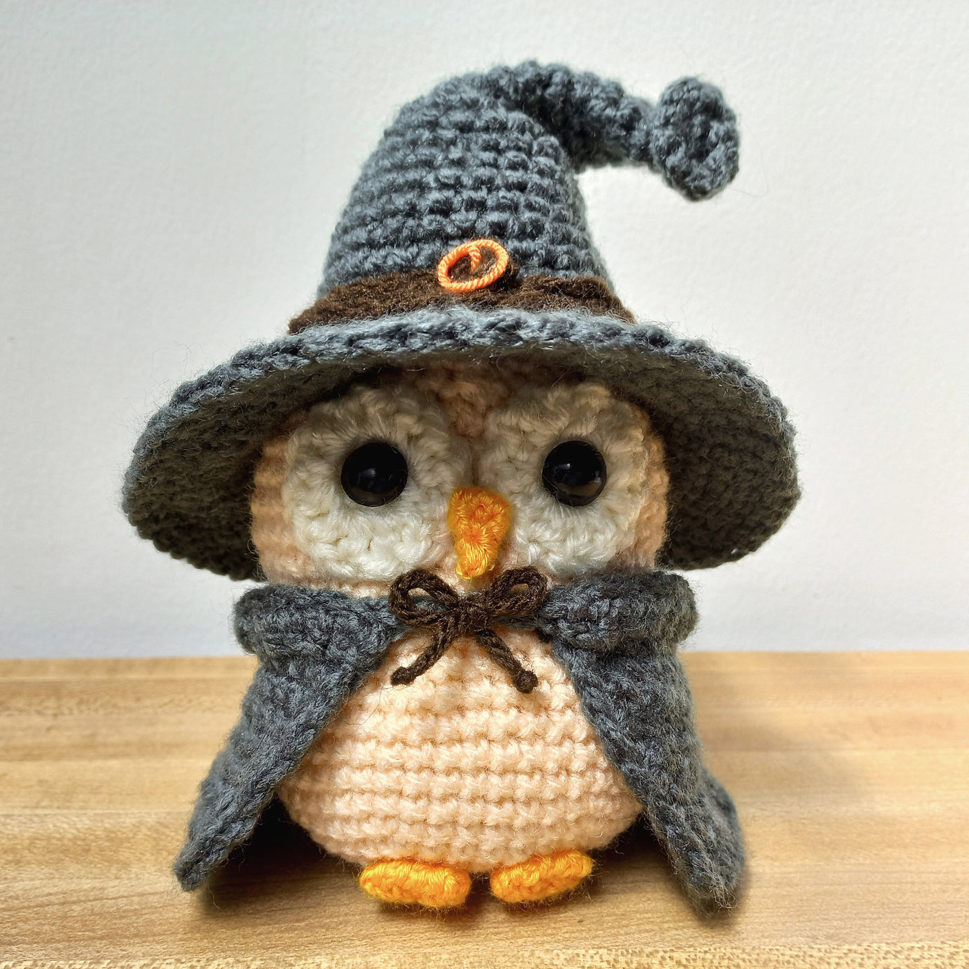 Cute Owl in a Wizard Costume Crochet Pattern