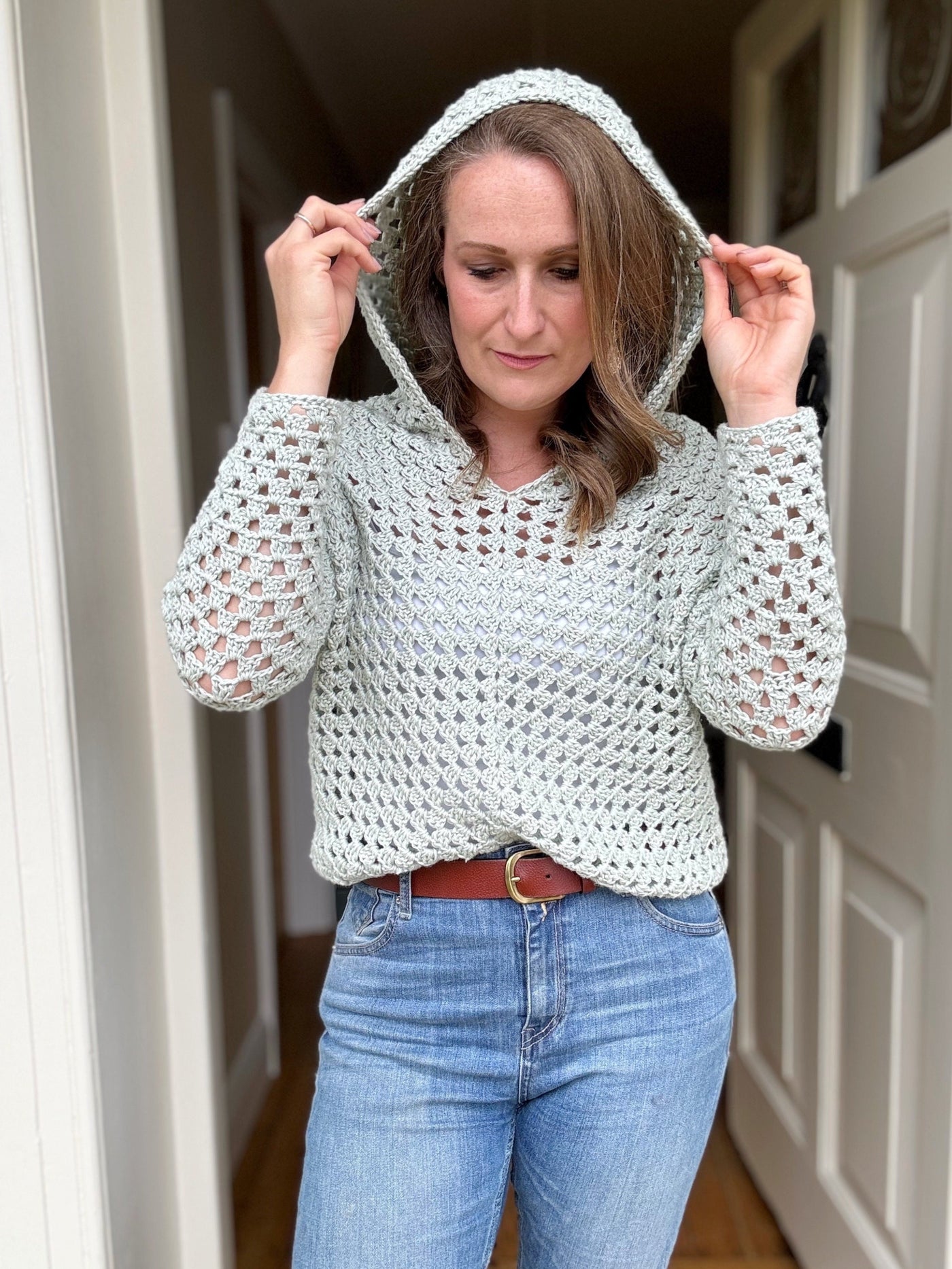 Lightweight Sweater Hoodie Crochet Pattern