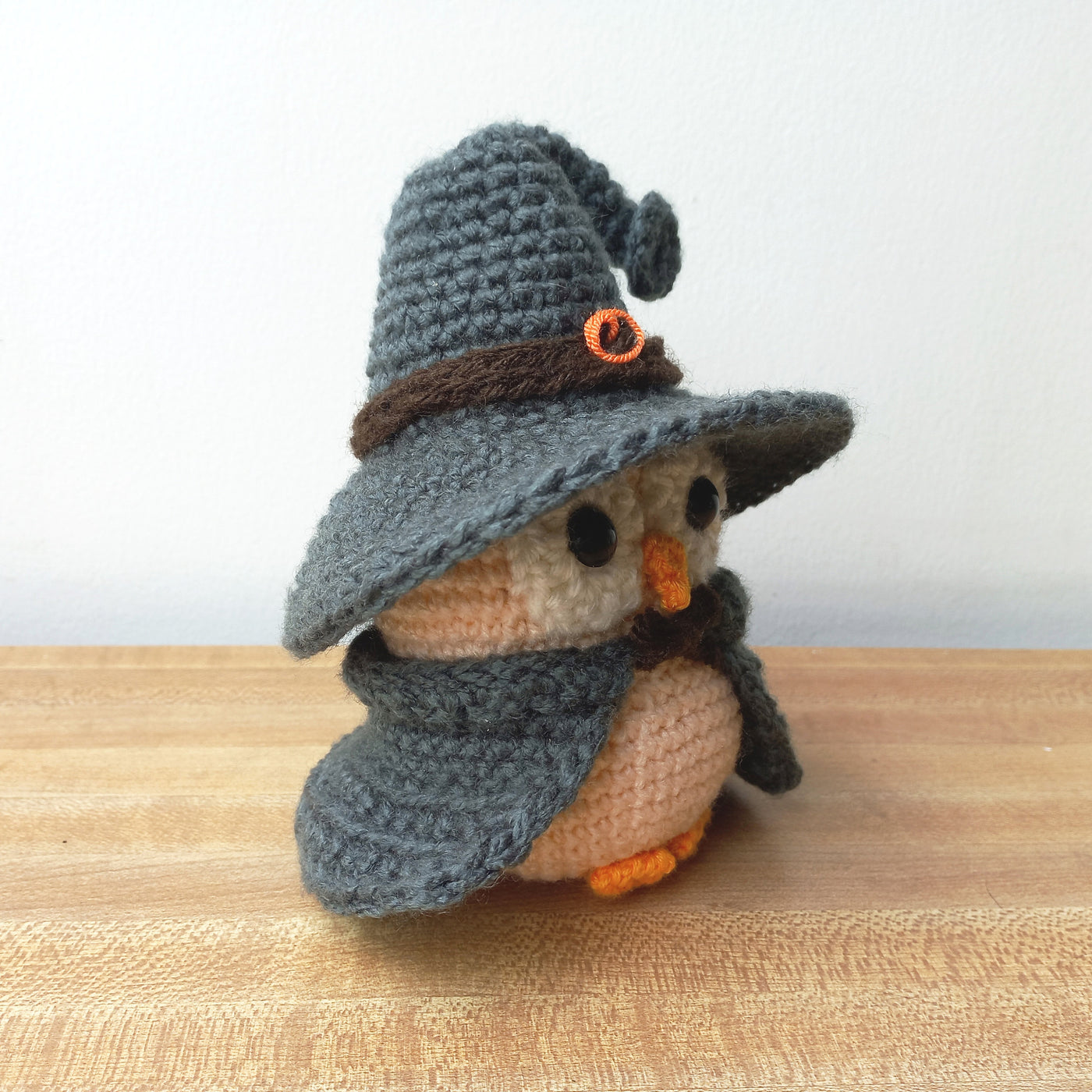 Cute Owl in a Wizard Costume Crochet Pattern