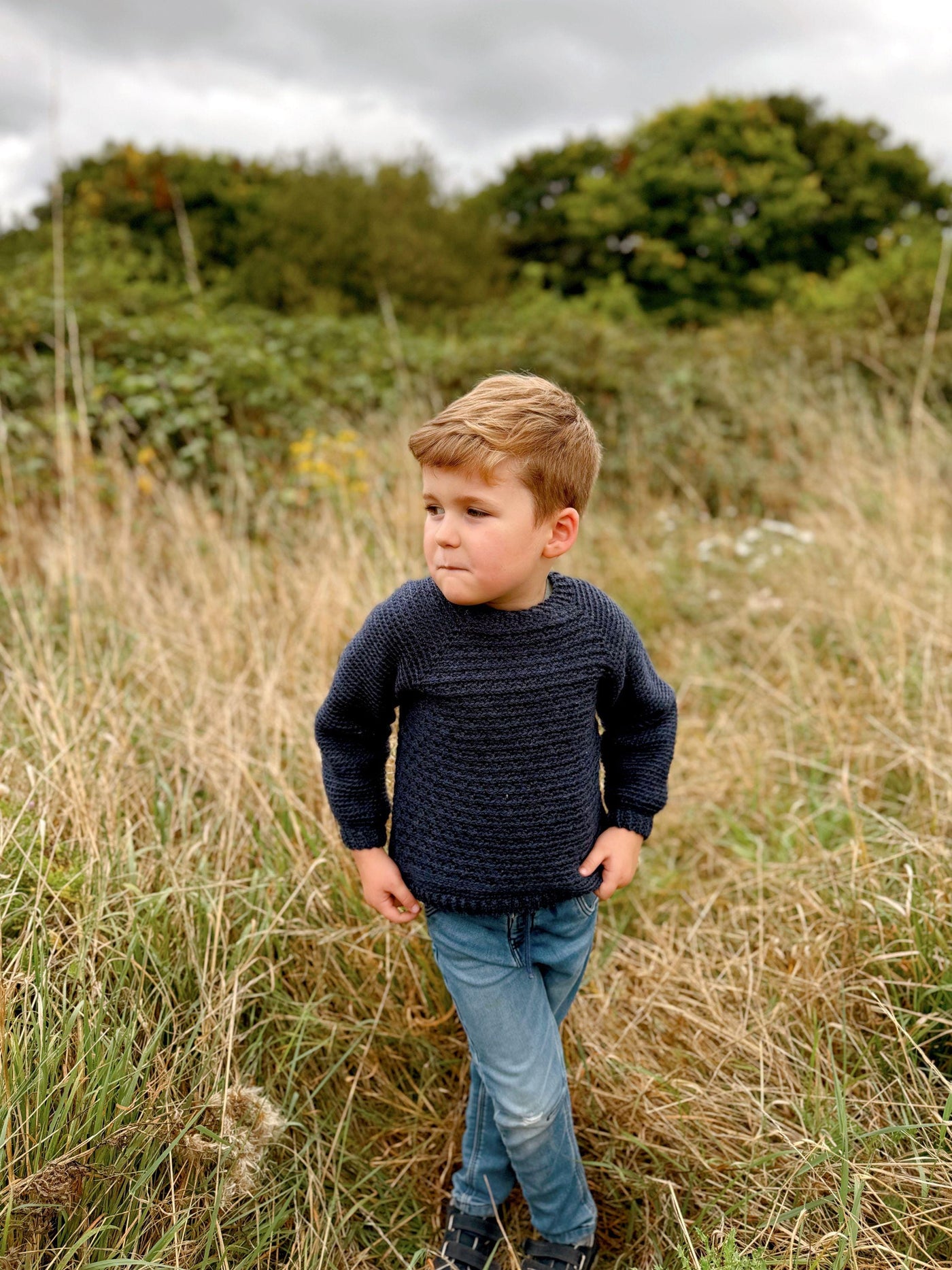 Kids Classic Pullover Sweater Crochet Pattern